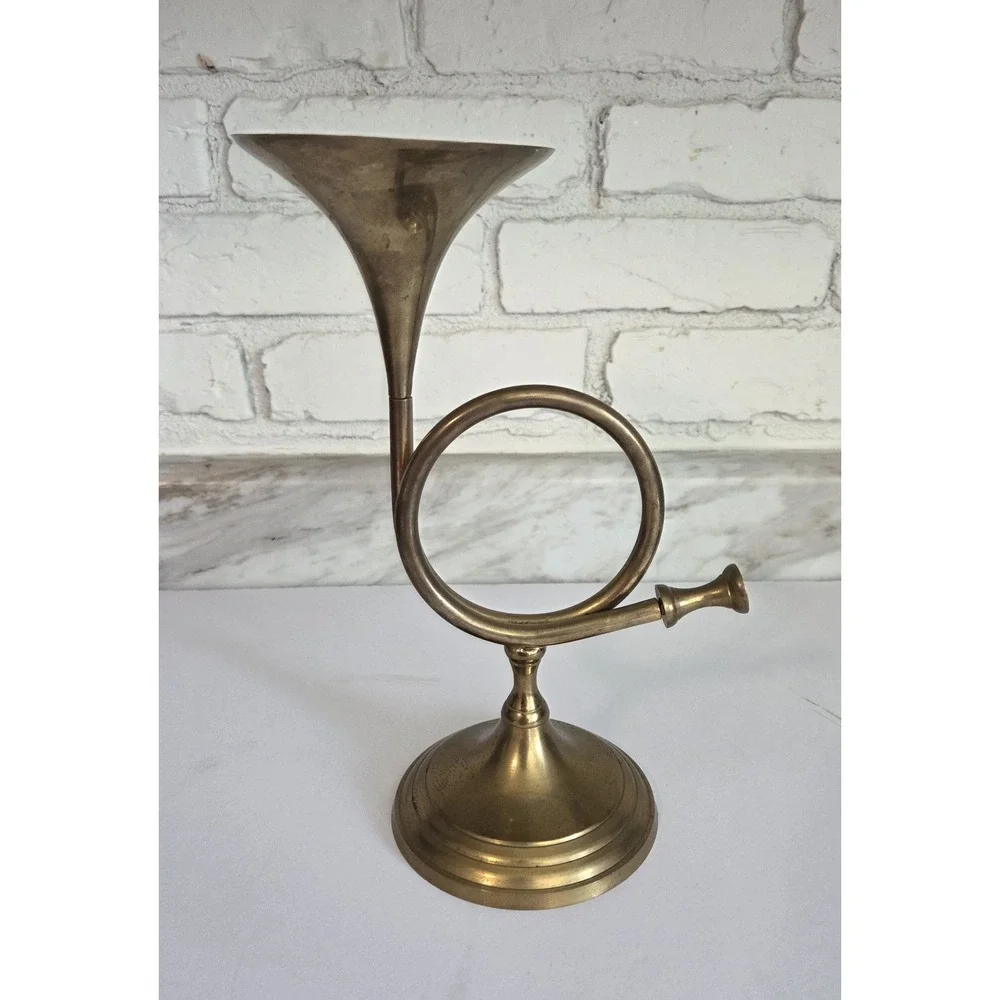 Vintage Gold Brass French Horn 9.5